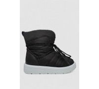 Дутики женские зимние на меху, цвет черно-серый, 248RFM500