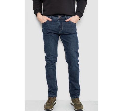 Джинси чоловічі демісезонні, колір темно-синій, 243R8689-4