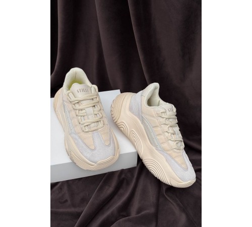 Кроссовки женские, цвет бежевый, 248RCX1250