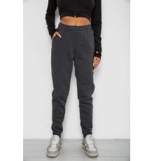 Спортивні штани жіночі на флісі, колір сірий, 238R58671-1