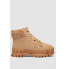 Ботинки женские зимние на меху, цвет бежевый, 248RCX1750-3