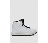 Кроссовки мужские зимние на меху, цвет бело-черный, 248RH1010-24