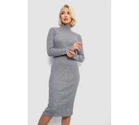 Платье повседневное утепленное, цвет светло-серый, 257R115