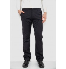 Штани чоловічі класичні утеплені, колір чорний, 244RFH310