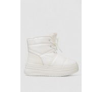 Черевики зимові жіночі на хутрі, колір білий, 248RAM017