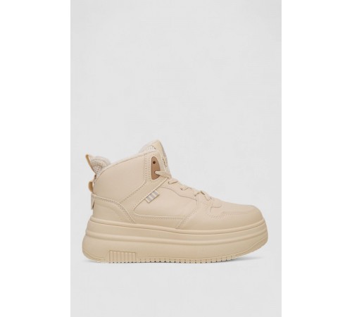 Кросівки жіночі зимові на хутрі, колір бежевий, 248RAM09-3