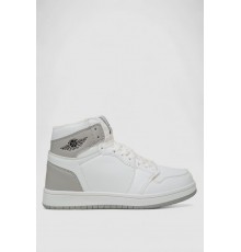 Кросівки жіночі зимові на хутрі, колір біло-сірий, 248RHB470-13