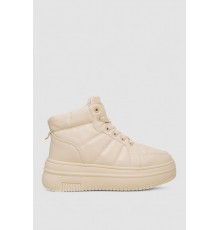 Кроссовки женские зимние на меху, цвет бежевый, 248RAM013