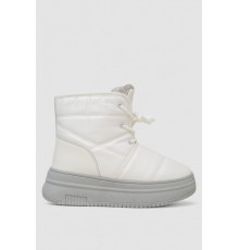 Черевики зимові жіночі на хутрі, колір біло-сірий, 248RAM017