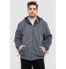 Кофта чоловіча на блискавці 44R2652, колір сірий, 244R2652