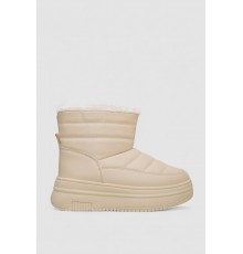 Дутики жіночі зимові на хутрі, колір бежевий, 248RAM018