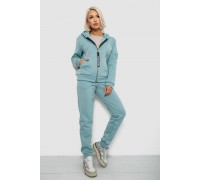 Спортивный костюм женский на флисе, цвет оливковый, 257R86-1