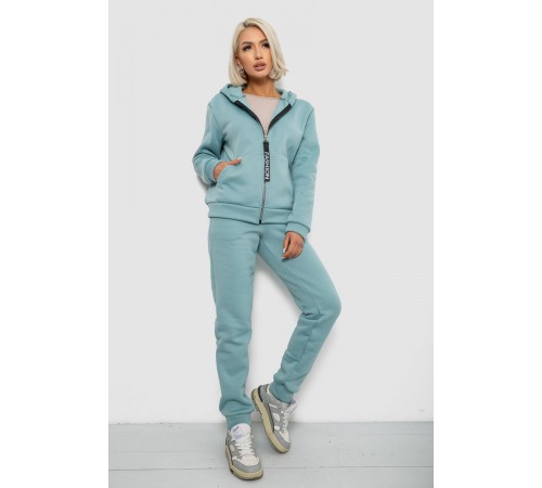 Спортивний костюм жіночий на флісі, колір оливковий, 257R86-1