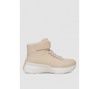 Ботинки женские зимние на меху, цвет бежевый, 248RXM25