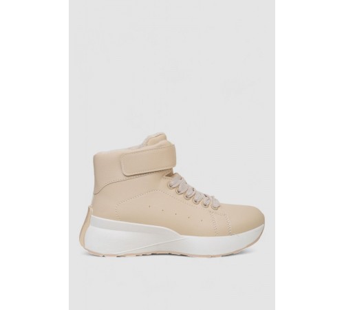 Ботинки женские зимние на меху, цвет бежевый, 248RXM25