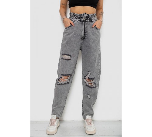 Джинси жіночі Mom-fit, колір сірий, 244R1573S20-LZ