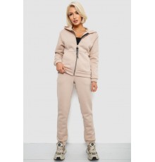 Спортивний костюм жіночий на флісі, колір бежевий, 257R86