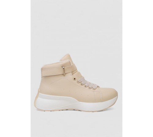 Ботинки женские зимние на меху, цвет бежевый, 248RXM26