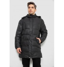 Куртка чоловіча зимова подовжена, колір чорний, 244RH76-10