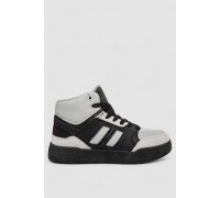 Кроссовки женские зимние на меху, цвет черно-серый, 248RAD500-6