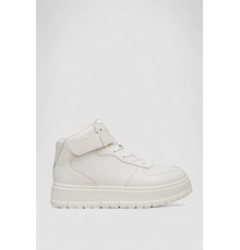 Кросівки жіночі зимові на хутрі, колір білий, 248RMB05