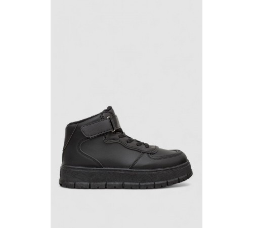 Кроссовки женские зимние на меху, цвет черный, 248RMB04