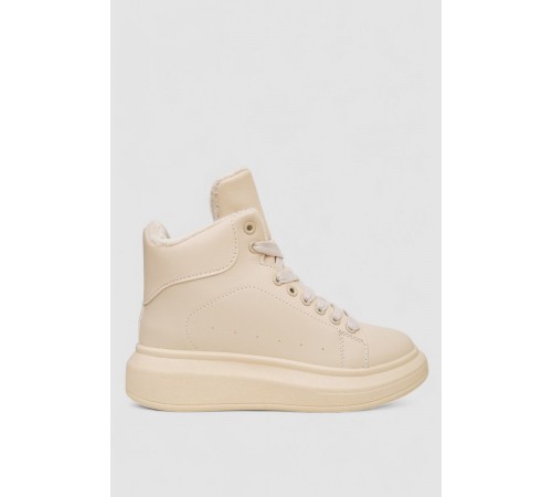 Кросівки жіночі зимові на хутрі, колір бежевий, 248RA2254