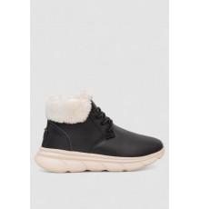 Ботинки женские зимние на меху, цвет черно-бежевый, 248RCX663-1