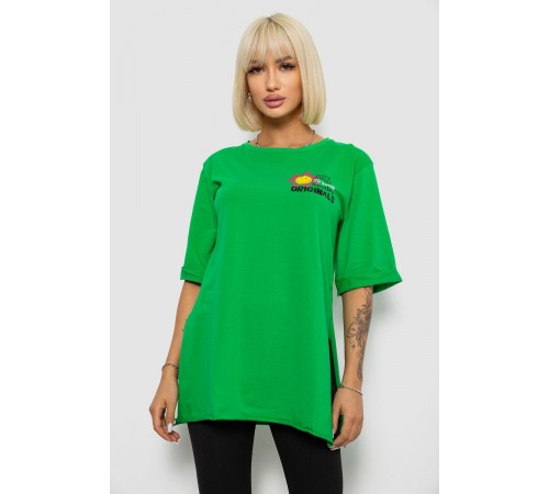 Футболка жіноча з принтом, колір зелений, 244R1031-5