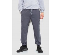 Спортивные штаны мужские двухнитка, цвет серый, 241R0651-1