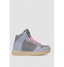 Кросівки жіночі зимові на хутрі, колір сіро-блакитний, 248RH1060