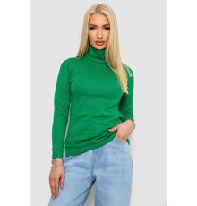 Гольф жіночий на флісі в рубчик, колір зелений, 238R329