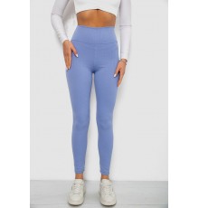 Лосини однотонні в рубчик, колір джинс, 244R686