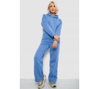 Спортивный костюм женский на флисе, цвет голубой, 257R87
