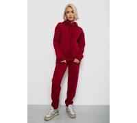 Спортивный костюм женский на флисе, цвет бордовый, 247R2039