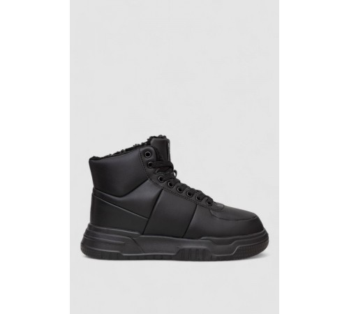 Кроссовки женские зимние на меху, цвет черный, 248RCX701