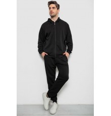 Спортивний костюм чоловічий утеплений, колір чорний, 244R9104