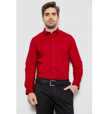 Сорочка чоловіча однотонна, колір червоний, 186R2013 Сорочка чоловіча однотонна, колір червоний, 186R2013