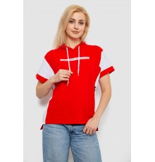 Футболка женская с принтом, цвет красный, 244R2311-5