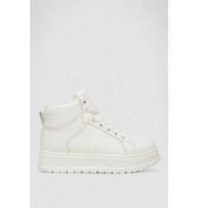 Кросівки жіночі зимові на хутрі, колір білий, 248RMB13