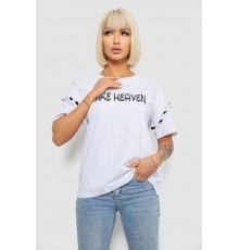 Футболка жіноча з принтом, колір білий, 244R2351