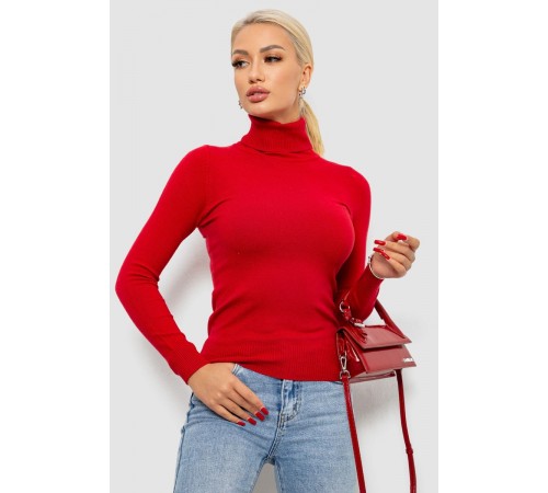 Гольф женский однотонный, цвет бордовый, 204R921