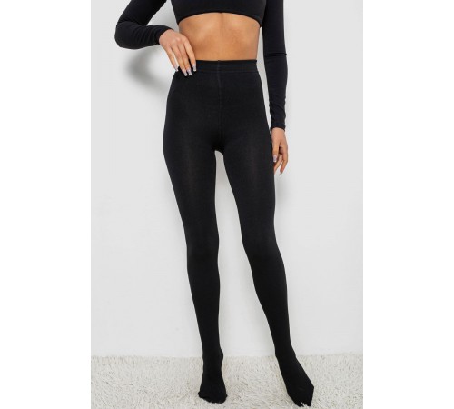 Колготи жіночі утеплені на флісі, колір чорний, 139RB868W