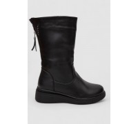 Сапоги женские зимние на меху, цвет черный, 243RY212