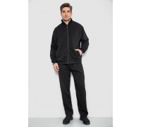 Спортивный костюм мужской на флисе, цвет черный, 244R981-LH
