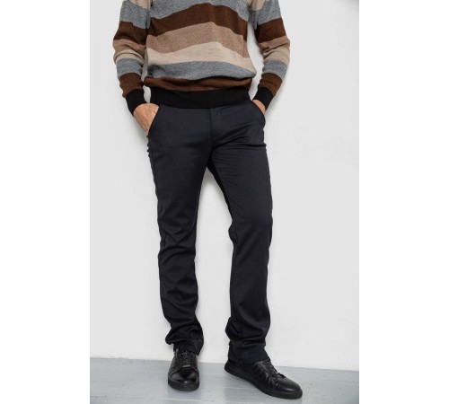 Штани чоловічі класичні, колір чорний, 244RFH305-1