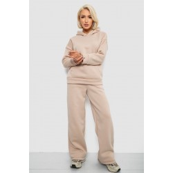 Спортивный костюм женский на флисе, цвет бежевый, 257R87