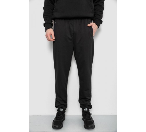 Спортивні штани чоловічі, колір чорний, 244R434