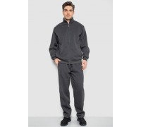 Спортивний костюм чоловічий на флісі, колір темно-сірий, 244R981-LH