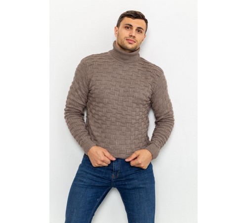Светр чоловічий, колір мокко, 161R602